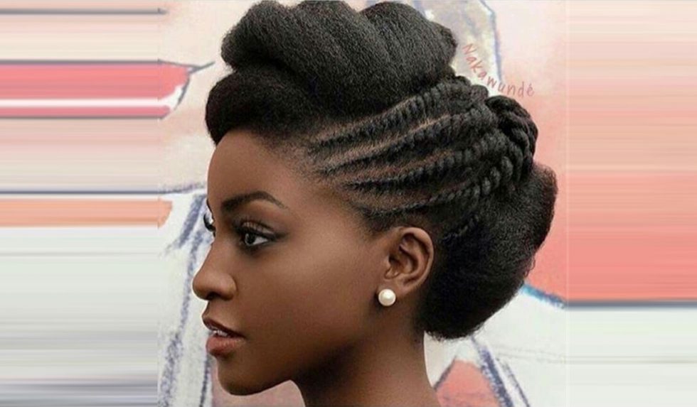 natural black haristyle